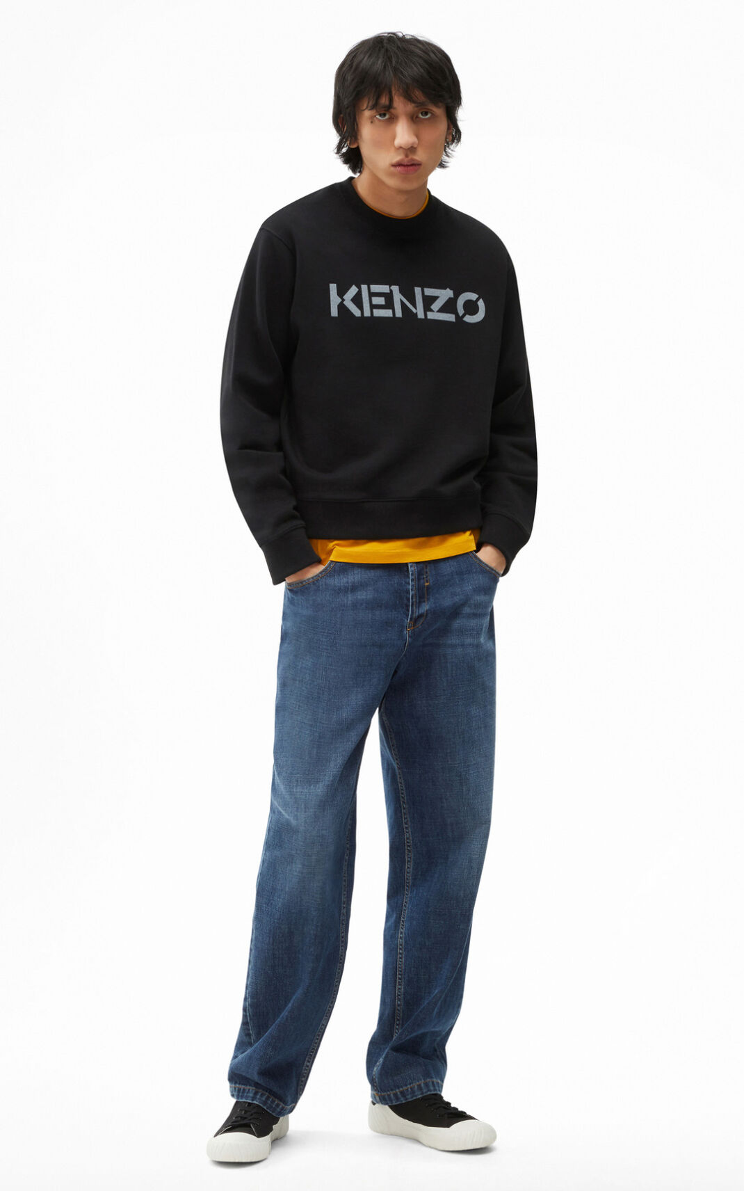 Kenzo Logo Moška Puloverji Črna SI-5470441